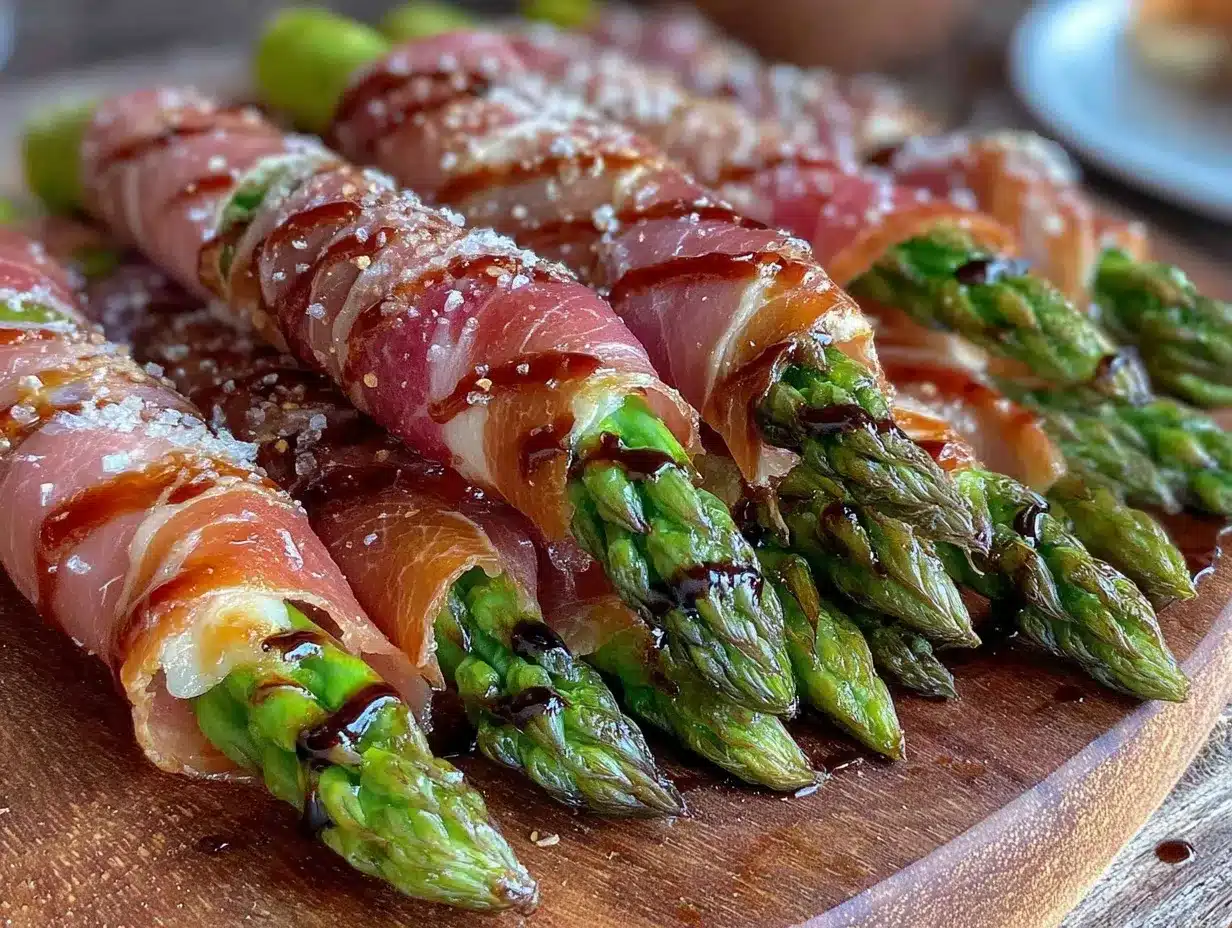 crispy prosciutto-wrapped asparagus preparation steps