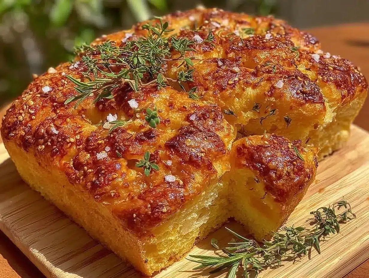crispy sourdough focaccia preparation steps