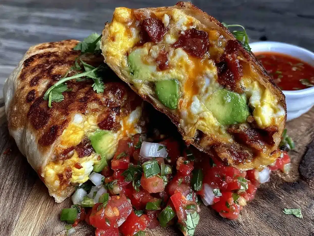 crispy ultimate breakfast burrito preparation steps