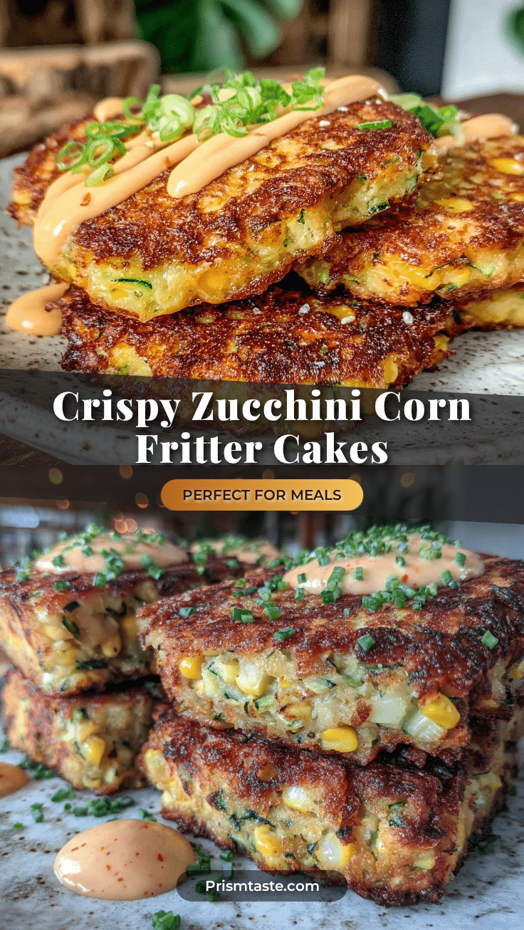 crispy zucchini corn fritter cakes recipe