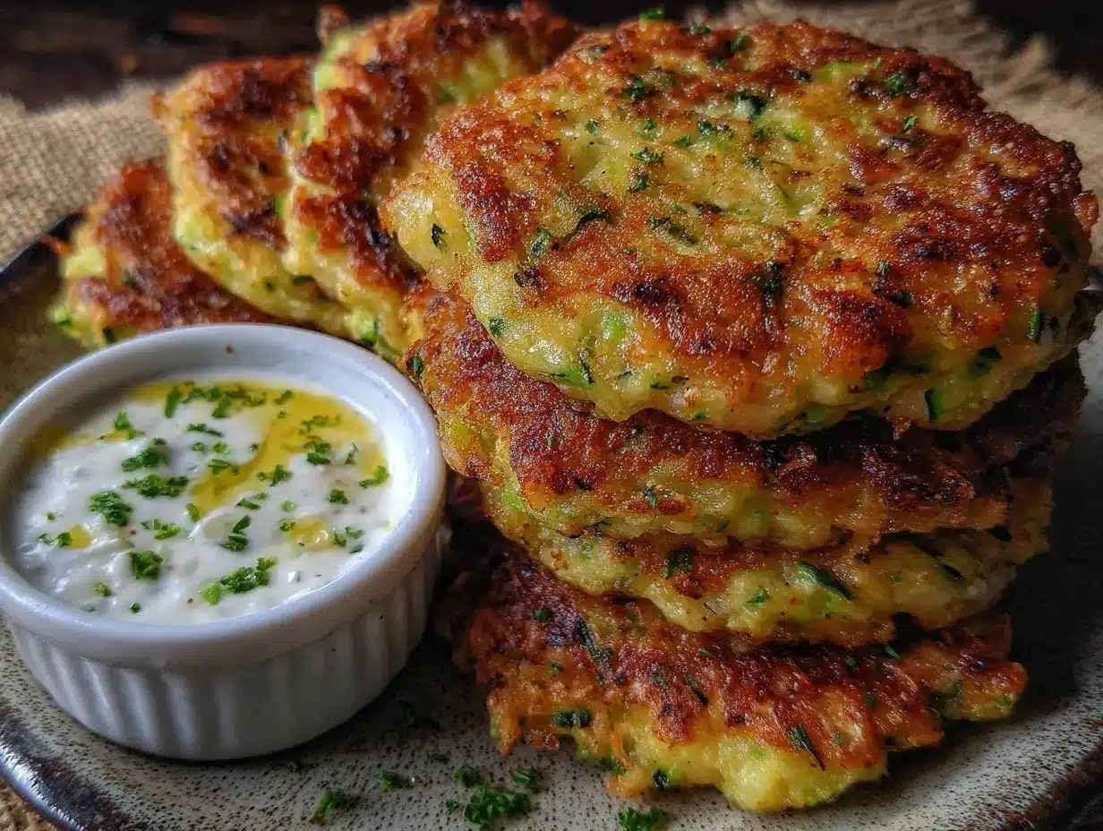 crispy zucchini fritters preparation steps