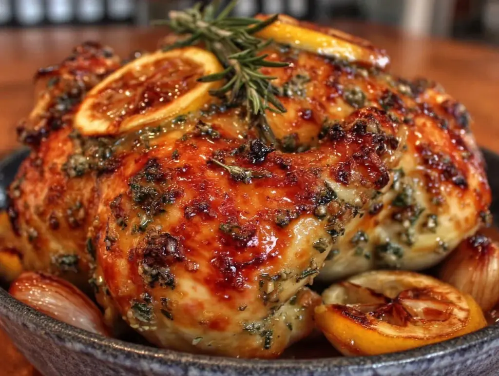 Dutch oven whole roasted chicken - featured image