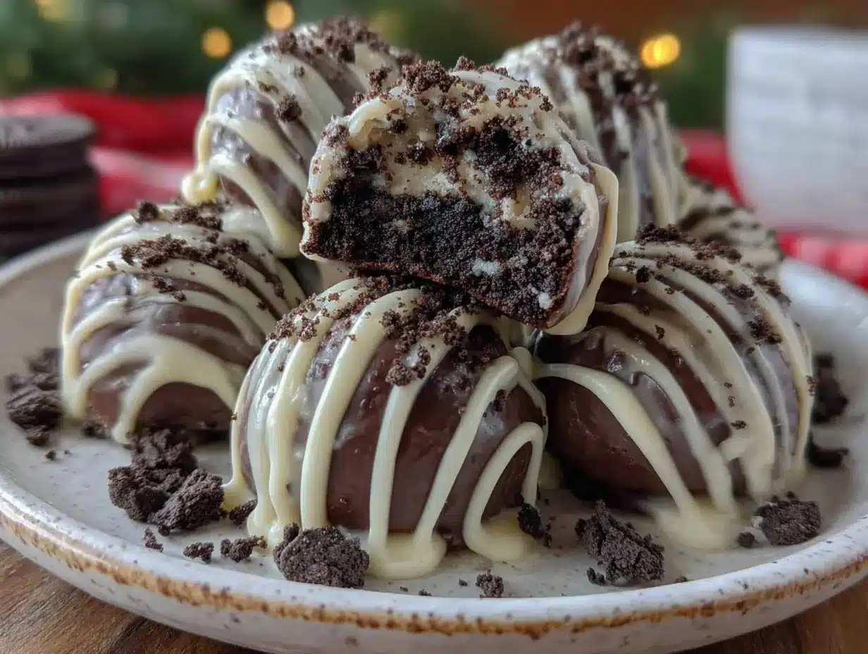 easy 3-ingredient Oreo truffles preparation steps