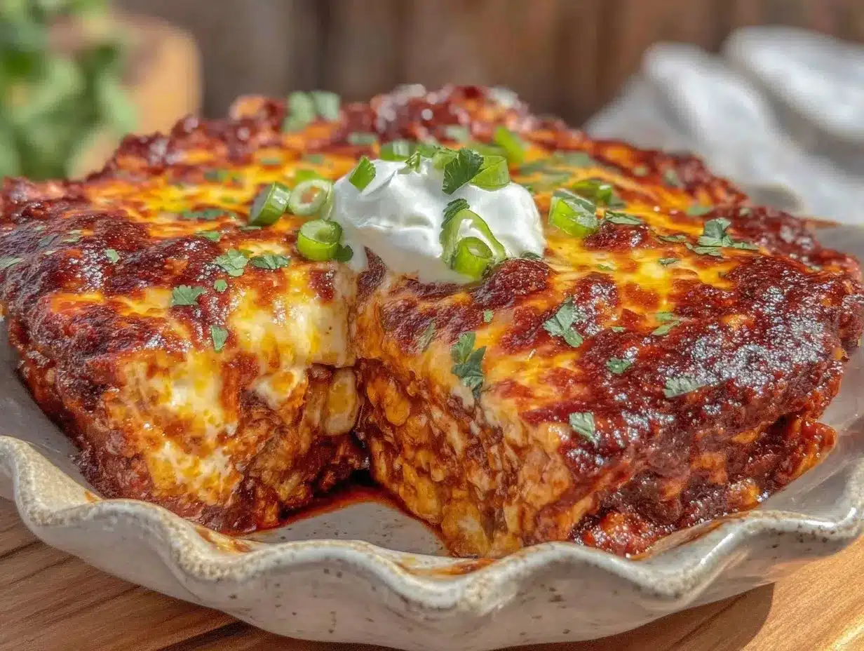 Easy Cheesy Freezer-Friendly Chicken Enchilada Casserole preparation steps