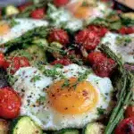 easy sheet pan eggs - featured image