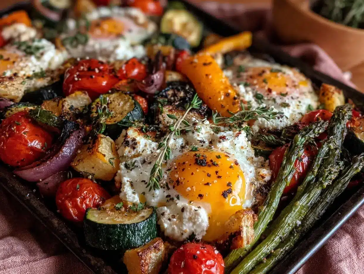 easy sheet pan eggs preparation steps