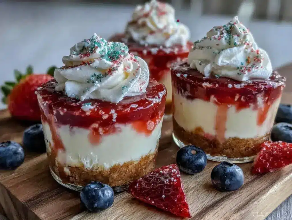 Firecracker Cheesecake Cups - featured image