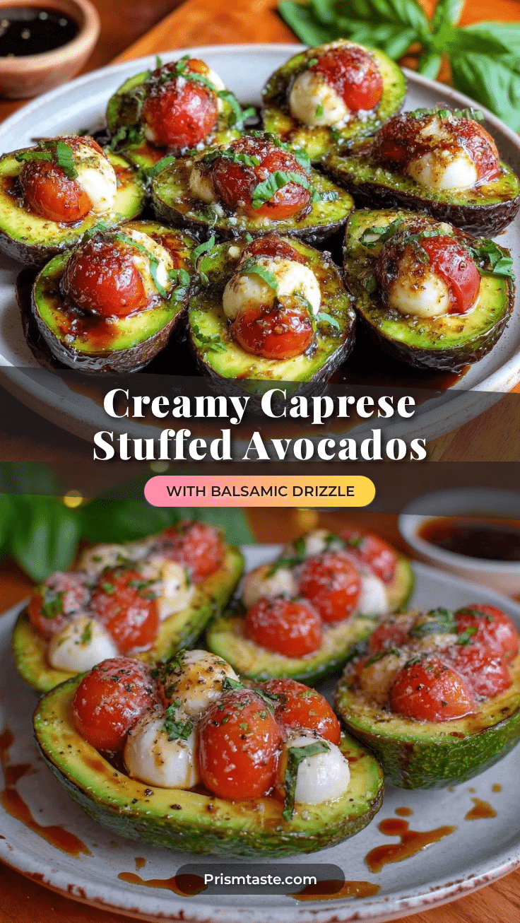 fresh caprese stuffed avocados recipe
