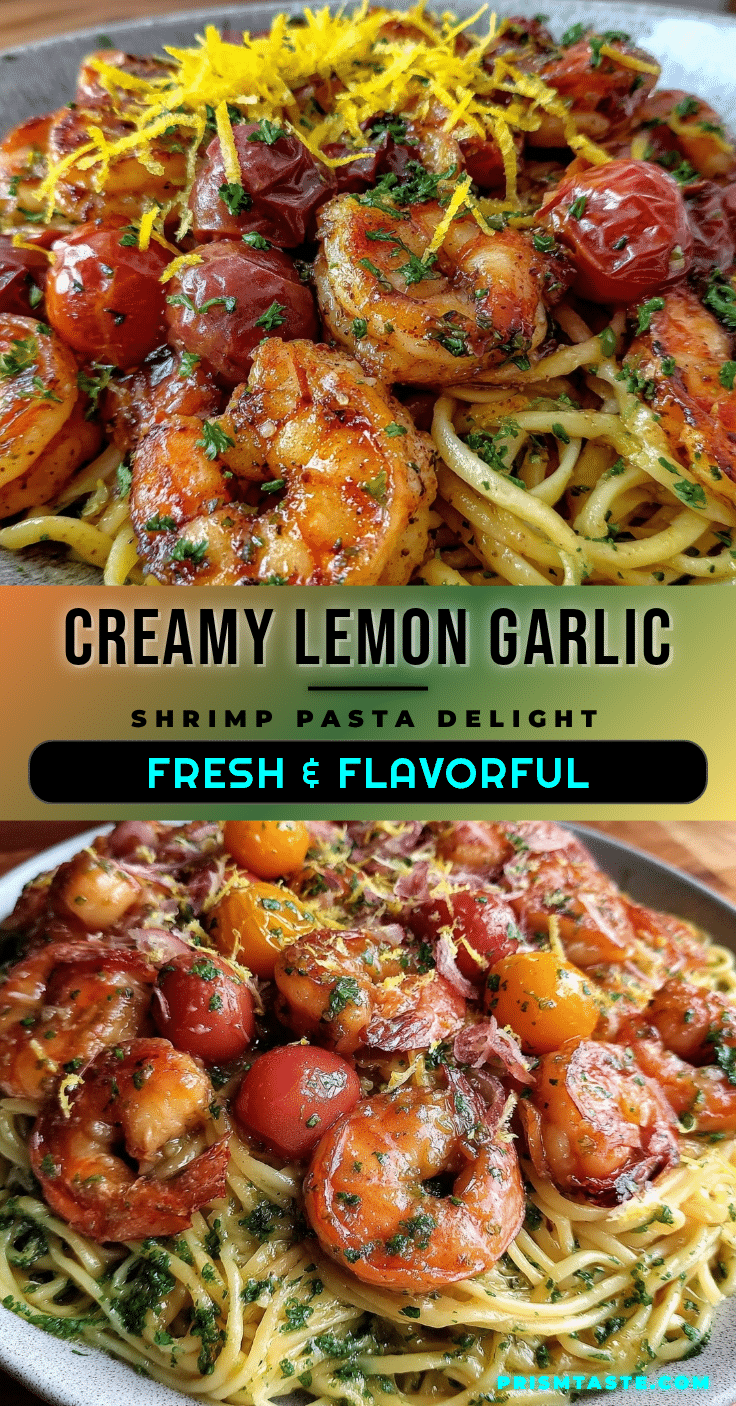 fresh lemon garlic shrimp pasta recipe