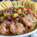 fresh mango shrimp ceviche - featured image