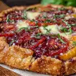 fresh rustic tomato galette - featured image