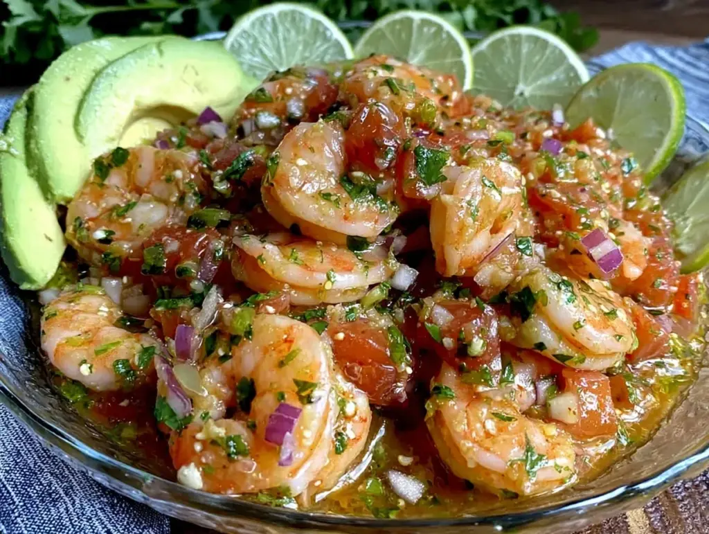 fresh shrimp ceviche - featured image