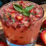frozen strawberry basil lemonade - featured image