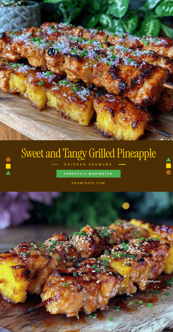 grilled pineapple teriyaki chicken skewers recipe