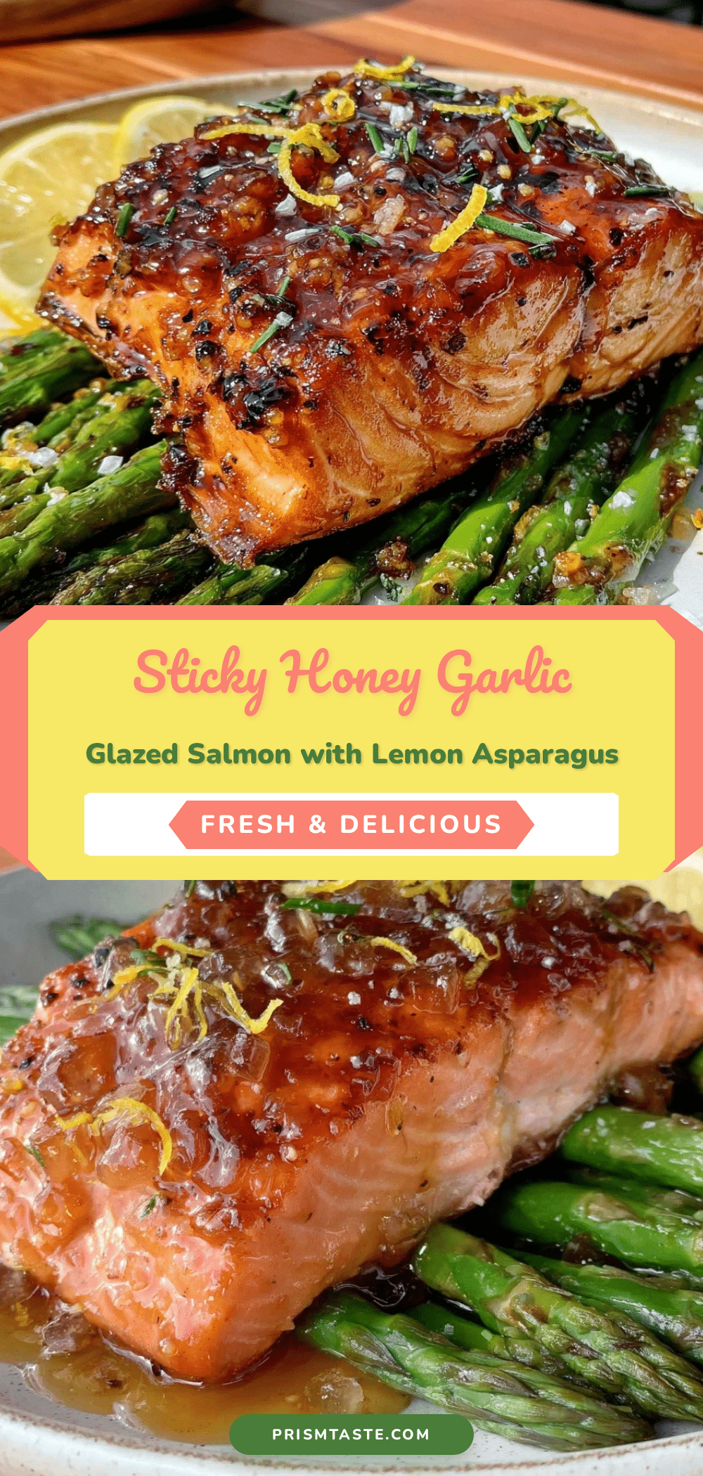 honey garlic glazed salmon recipe