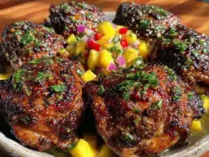 Jamaican jerk chicken thighs - featured image