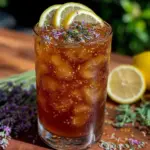 lavender honey iced tea - featured image