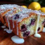 lemon blueberry loaf cake - featured image