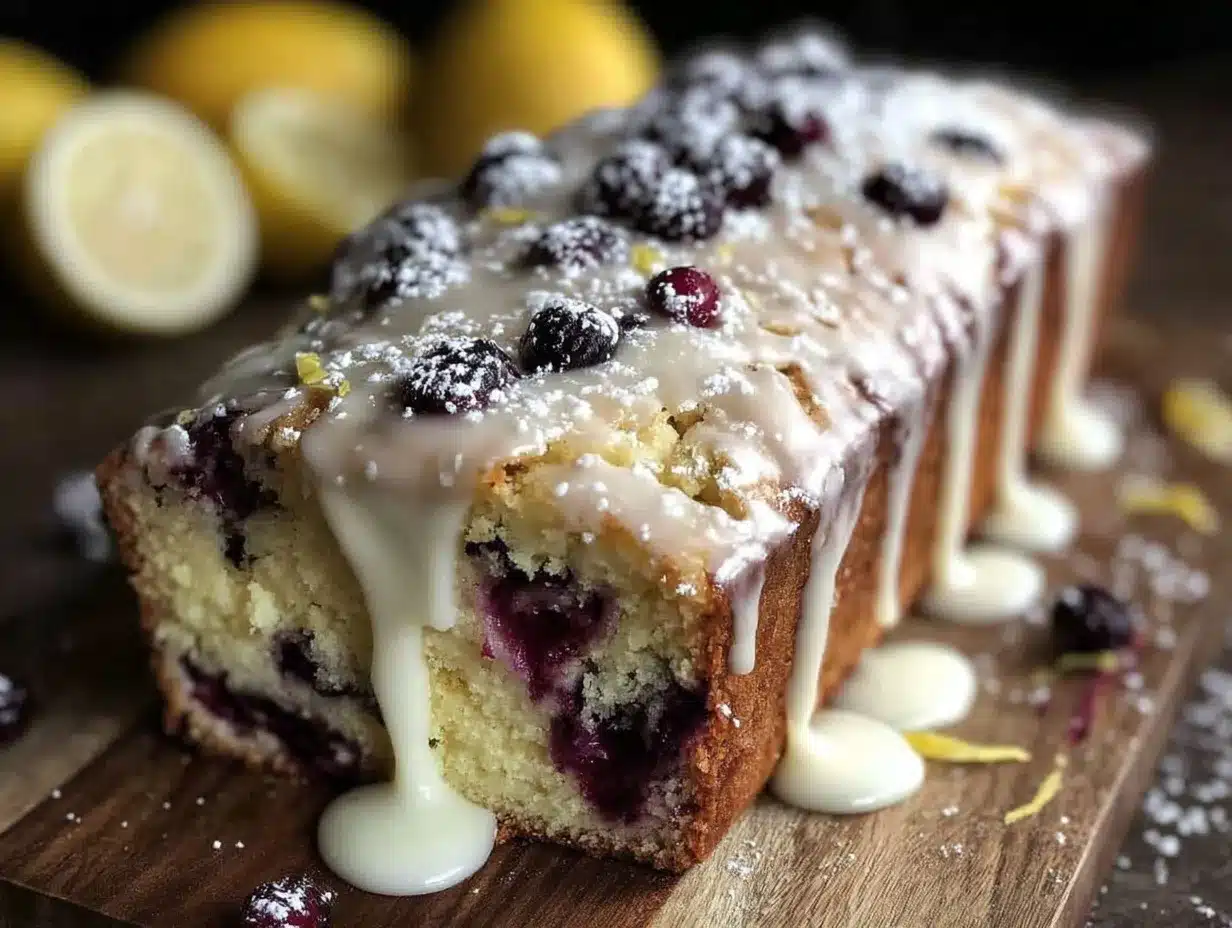 lemon blueberry loaf cake preparation steps