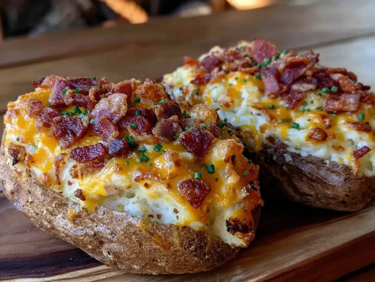 loaded twice-baked potatoes preparation steps