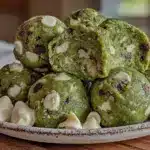 matcha latte energy bites - featured image