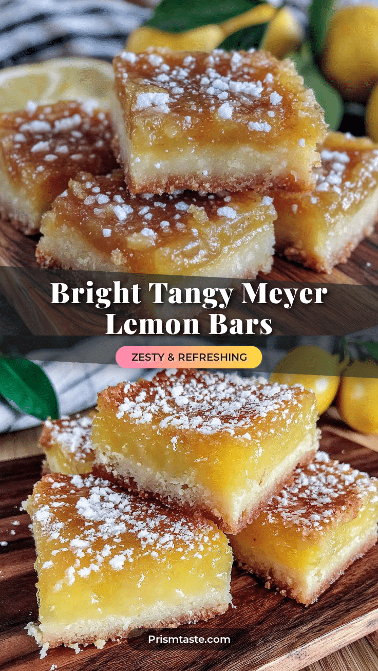 Meyer lemon bars recipe