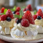 mini pavlova cookies - featured image