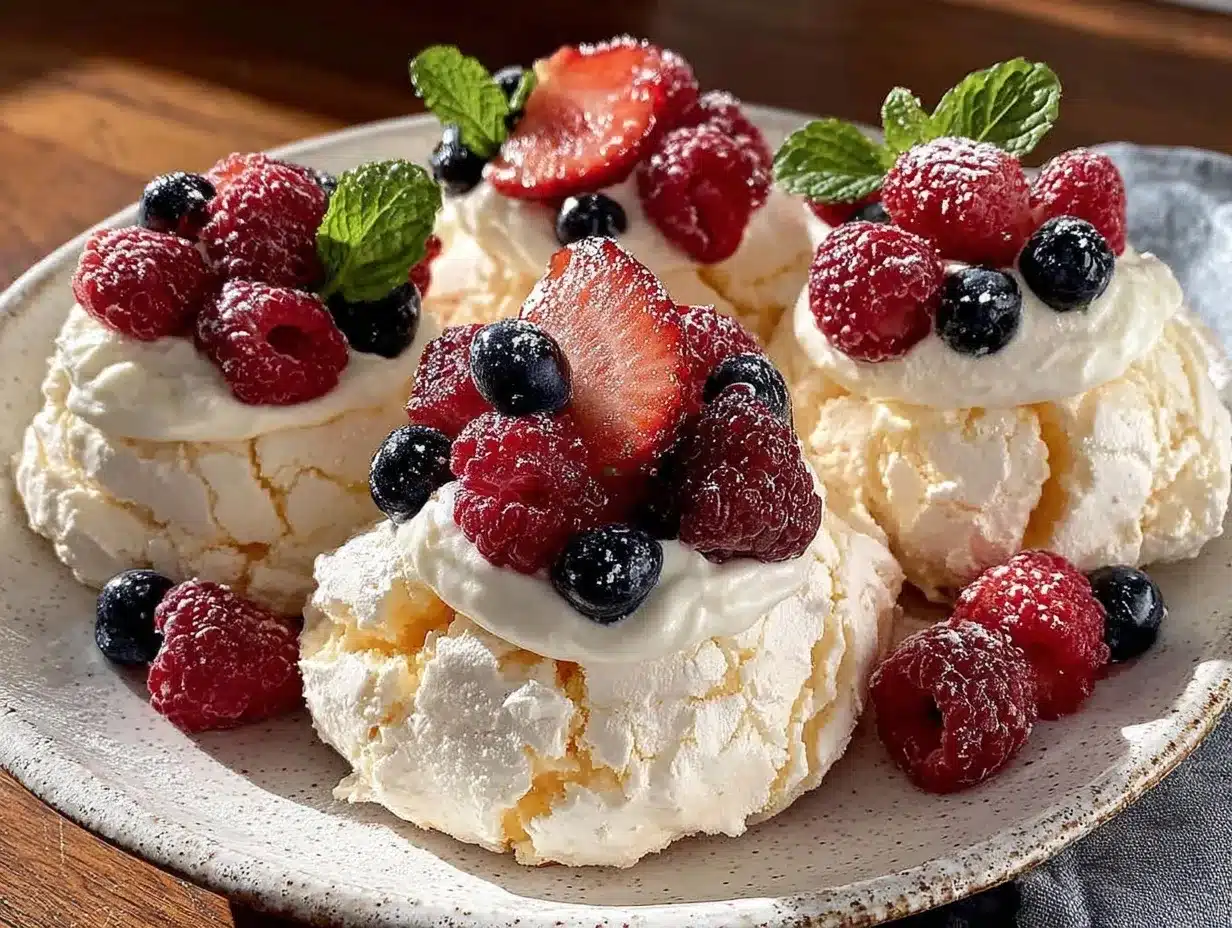 mini pavlova cookies preparation steps