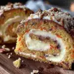 moist carrot cake swiss roll - featured image