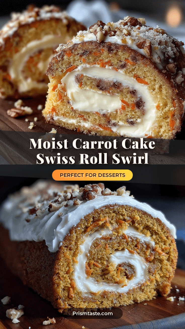 moist carrot cake swiss roll recipe