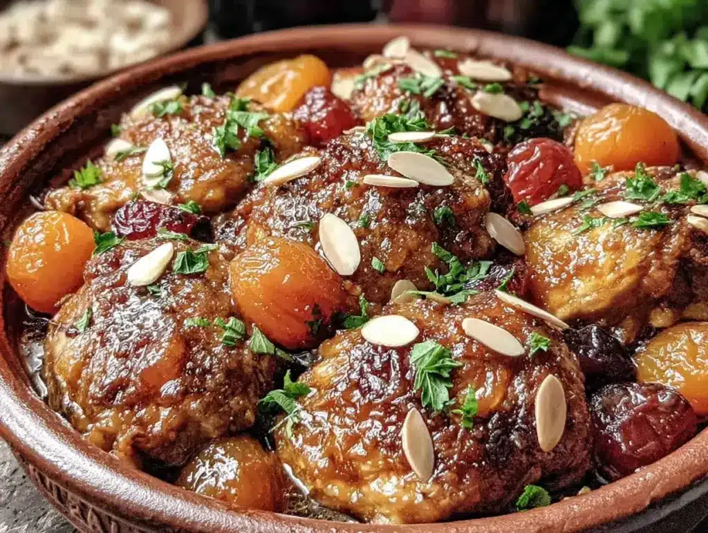 moroccan chicken tagine - featured image