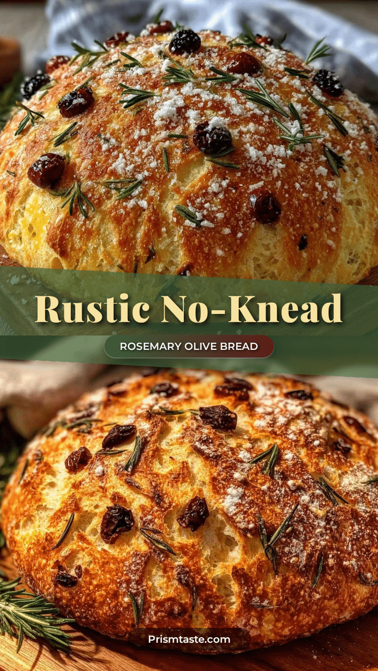 no-knead rosemary olive bread recipe