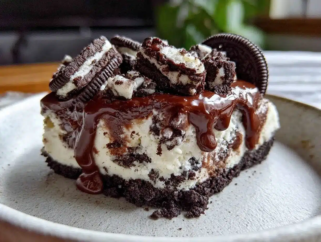 Oreo Ice Cream Cake preparation steps