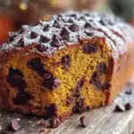 pumpkin chocolate chip bread - featured image
