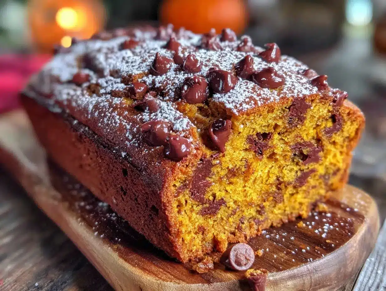 pumpkin chocolate chip bread preparation steps