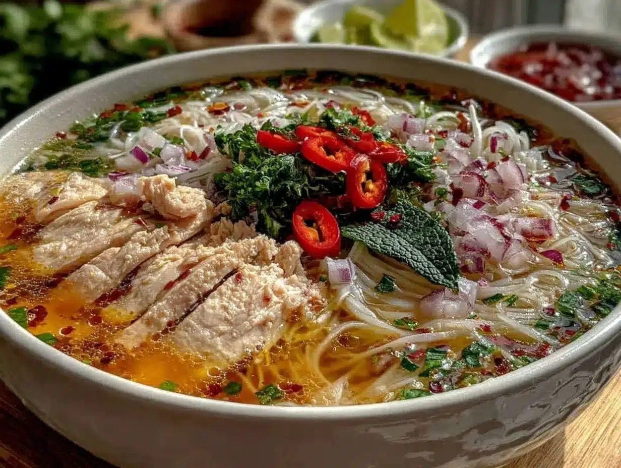 quick chicken pho preparation steps
