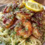 quick garlic butter shrimp pasta - featured image