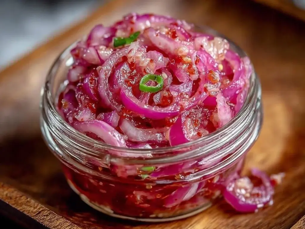 quick tangy pickled red onions - featured image