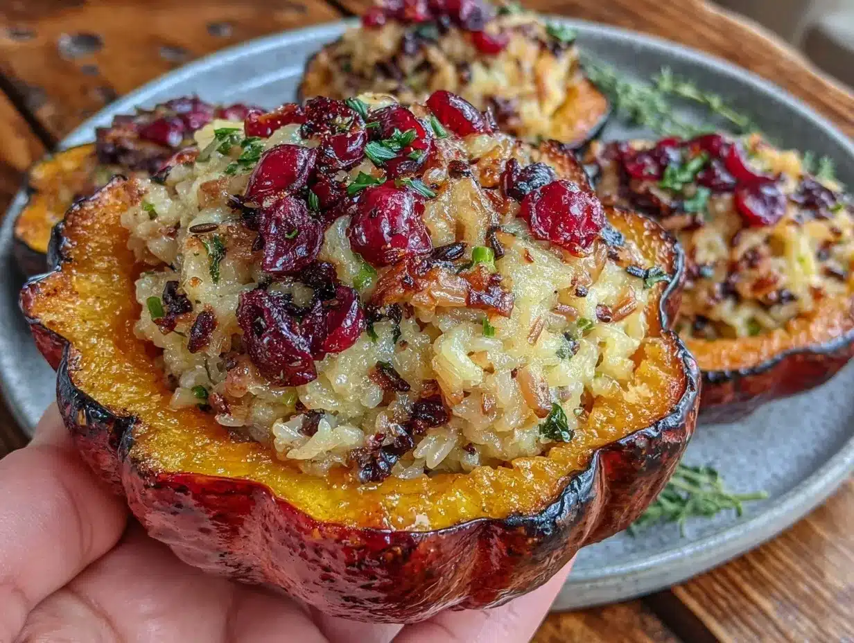 savory stuffed acorn squash preparation steps