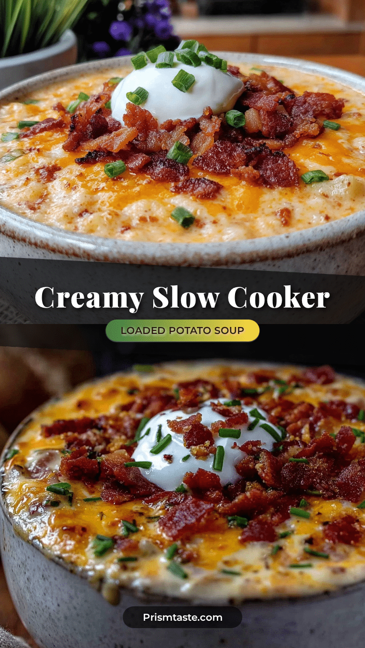 slow cooker loaded baked potato soup recipe