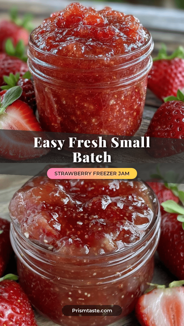 small batch strawberry freezer jam recipe