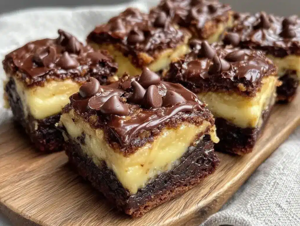 stuffed cookie dough brownies - featured image