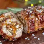 bacon-wrapped stuffed pork tenderloin - featured image