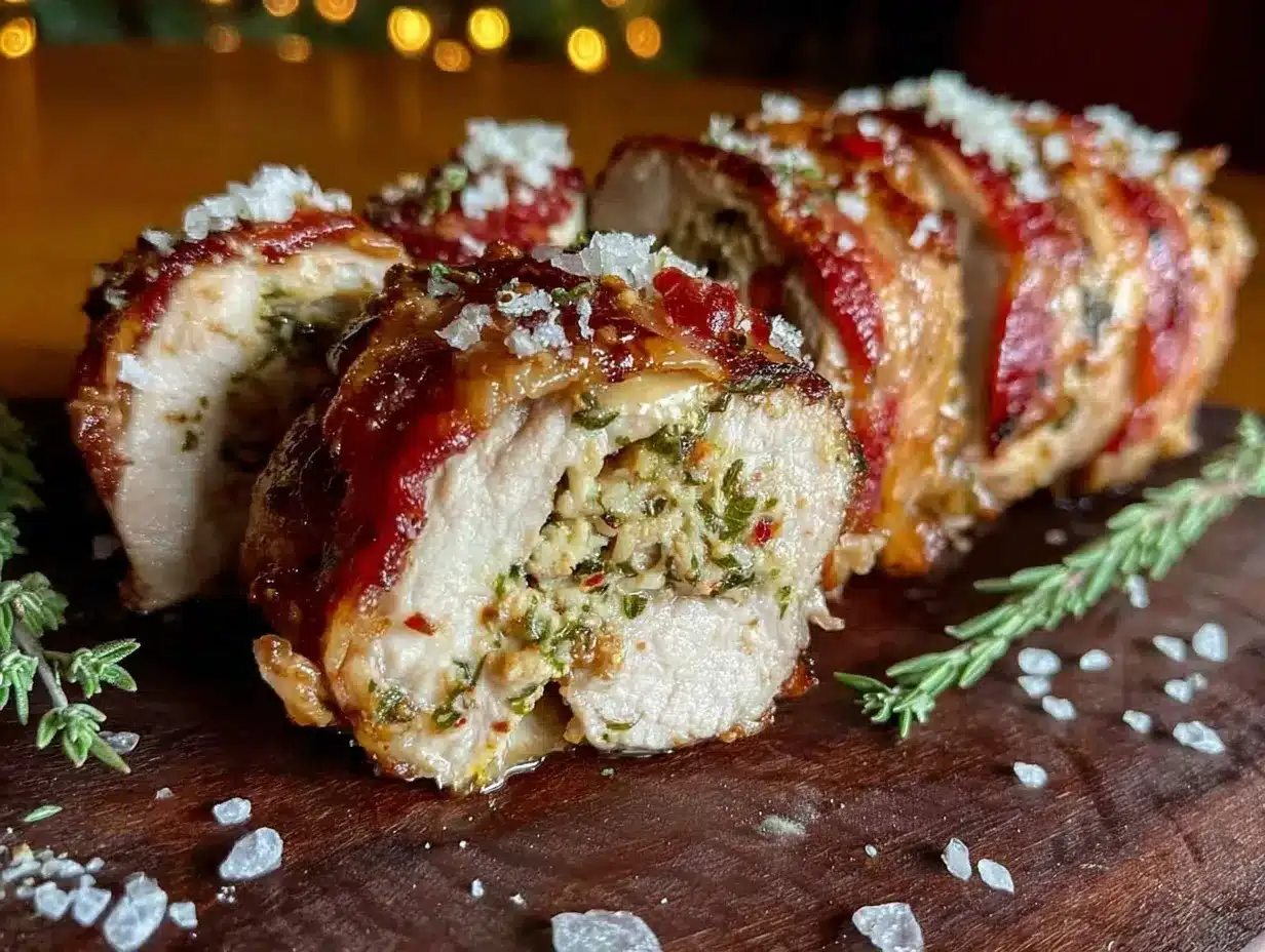 bacon-wrapped stuffed pork tenderloin preparation steps