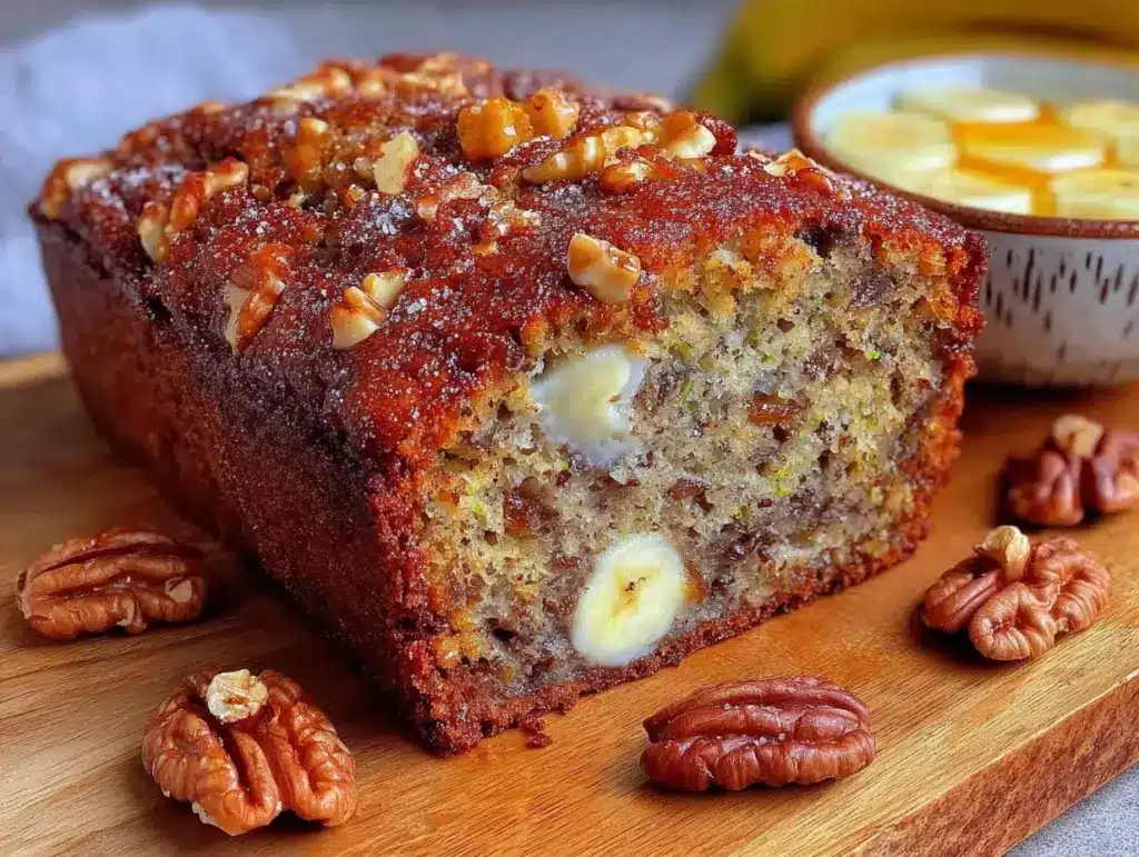 banana zucchini bread - featured image