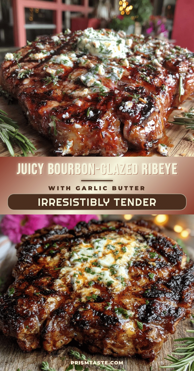 bourbon-glazed grilled ribeye steak recipe