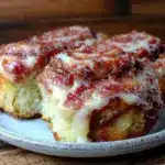 bourbon maple bacon cinnamon rolls - featured image