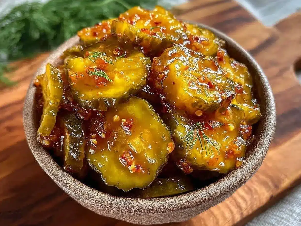 bread and butter pickle chips preparation steps