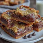 brown butter chocolate chip cookie bars - featured image