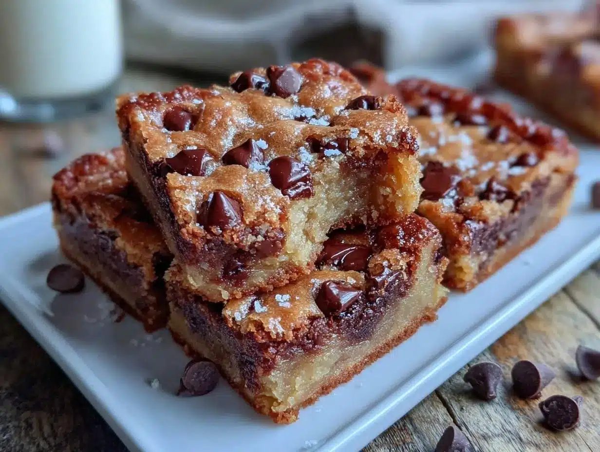 brown butter chocolate chip cookie bars preparation steps